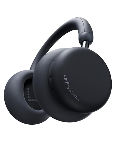 CMF by Nothing Headphone Pro Active Noise Canceling Wireless Headphones Bluetooth 5.4 Over The Ear Headset, 50H ANC Playtime, Bass&Treble Slider, Custom EQ&Spatial Audio, Hi-Res LDAC, Dark Grey
