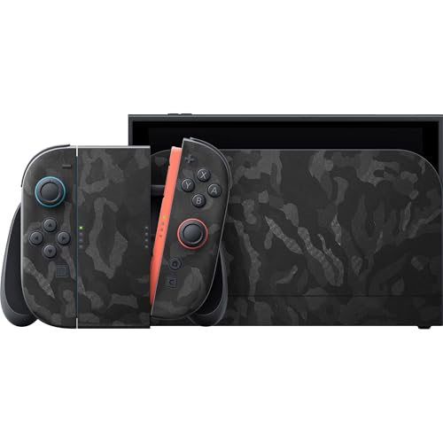 Razer Console Skin for Nintendo Switch 2: Complete Wrap - Premium 3M Cast Vinyl - Scratch Resistant - Unique Designs & Finishes - Easy Application - Black Camo