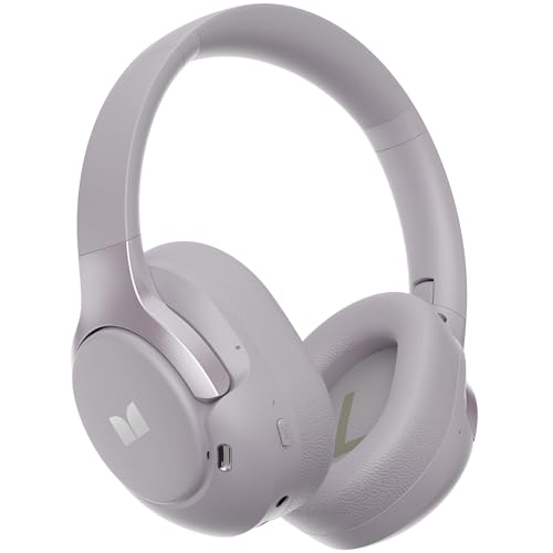 Monster Persona 5th ANC-Wireless Bluetooth Over-Ear Headphones with Microphone, 70H Playtime, Bluetooth 6.0, Comfortable and Foldable Design (Purple)