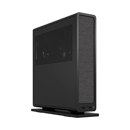 Fractal Design Ridge Black - PCIe 4.0 Riser Card Included - 2X 140mm PWM Aspect Fans Included - Type C USB - m-ITX PC Gaming Case