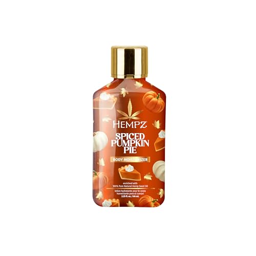 Hempz Mini Spiced Pumpkin Pie Body Moisturizer, Body Lotion, Fall Skin Care for Men & Women, Limited Edition, 2.25 fl.oz.