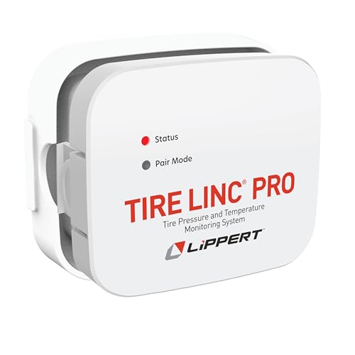 Lippert Tire LINC PRO RV Tire Pressure/Temperature Monitoring System (TPMS) 2-Tire Bundle with External Stem Sensors, Repeater, and Dock #2024115887
