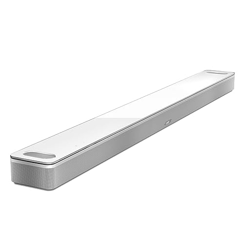 Bose Smart Ultra Dolby Atmos Soundbar, All-in-One Surround Sound System for TV, A.I. Dialogue Mode, Alexa and Google Voice Control, HDMI eARC, White