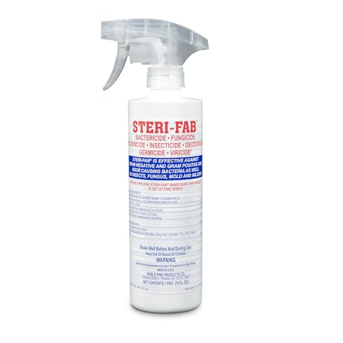 Steri-fab All-in-One Disinfectant & Insecticide Spray – Kills Bed Bugs, Fleas, Mites, Roaches, Viruses, Fungi, & Odors – Quick-Drying, Non-Residual, 16 Ounce Sprayer Bottle