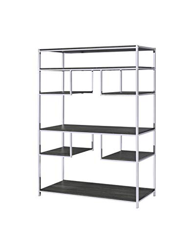 Acme Vonara Bookshelf in Chrome