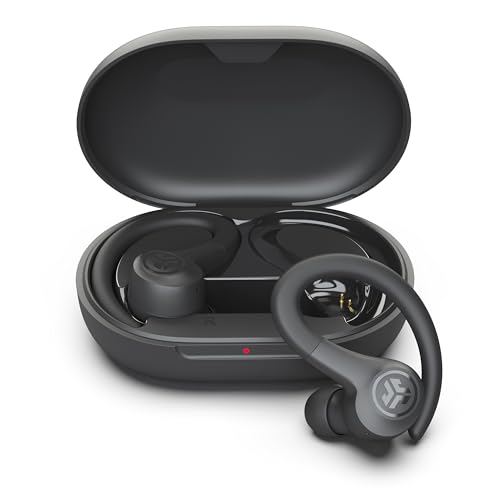 JLab, Go Sport+, True Wireless Workout Earbuds, Bluetooth Sport Earbuds, Clear Calling, Graphite