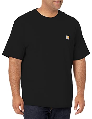 Carhartt Men's Iconic K87 Pocket T-Shirt, Black, Large