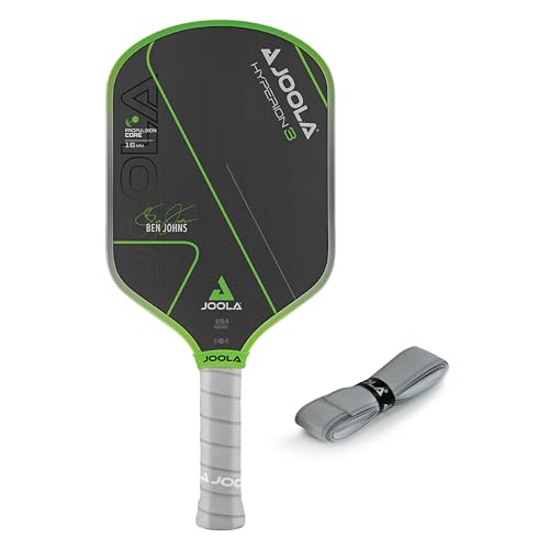 JOOLA Ben Johns Hyperion 3 16mm Pickleball Paddle with 1 Replacement Grip - Elongated Aero Curve Shape for Swing Speed - Patent Pending Propulsion Core - Carbon Fiber Pickleball Paddle