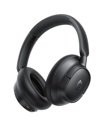 Baseus Bass BH1 NC Adaptive Active Noise Cancelling Headphones, Real-Time Adaptive Hybrid ANC, SuperBass 2.0, LDAC Hi-Res Sound, 80H Playtime, 5-Mic AI Clear Calls, Comfortable Fit, Bluetooth 6.0