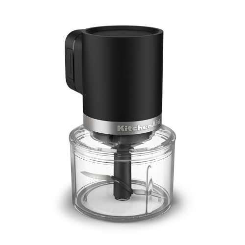 KitchenAid Go Cordless Top Down Chopper - battery sold separately, KTCR350, Black Matte