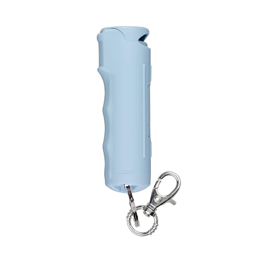 Sabre Pepper Gel - Fast Flip Top, Snap-Clip Keychain, Easy to Use & Carry, Maximum Police Strength OC Spray with UV Dye for Self Defense, 10 Second Spray Time, Finger Grip for Faster Aim, 0.54 fl oz