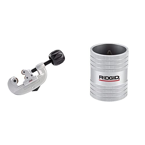 RIDGID 32920 Model 15 Screw Feed Tubing Cutter (3/16"-1-1/8") and RIDGID 29983 Model 223S Tubing and Pipe Reamer (1/4"-1-1/4")