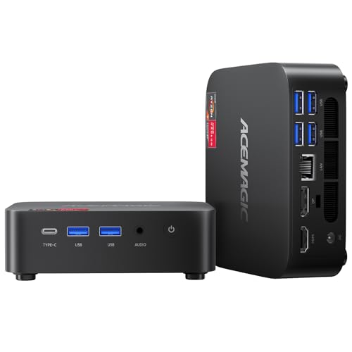 ACEMAGICIAN Kron Mini K1 Mini PC 24GB LPDDR5 1TB SSD, Ryzen 7 7735HS Mini Computers, Small Light Gaming PC 4K@60Hz Triple Display, Mini Desktop WiFi6 | Bluetooth 5.2 | Dual Channel | Auto Power On