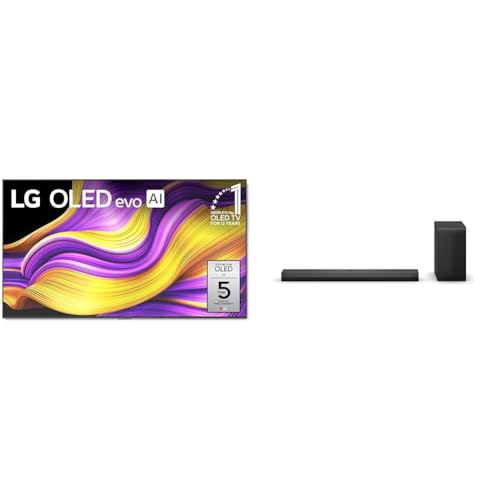 LG 65" OLED evo G5 4K Smart TV Bundle with S70TY 3.1.1-Channel Soundbar, Dolby Atmos, Wow Orchestra, Rear Speaker Ready, Wireless Subwoofer