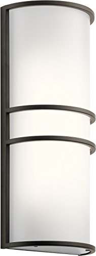 Kichler Lighting 11315OZLED Two Light Wall Sconce, Olde Bronze