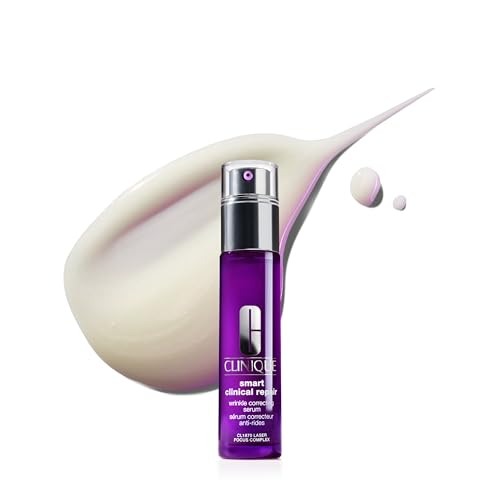 Clinique Smart Clinical Repair Wrinkle Correcting Anti Aging Face Serum With Hyaluronic Acid, Peptides + Advanced Retinoid Serum For All Skin Types | Hydrating, 1 Fl Oz