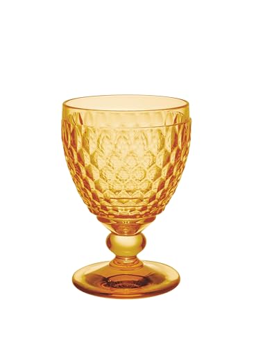 Villeroy & Boch Boston Saffron Water Glass, Set of 4, 13.5 ozs, Made in Germany