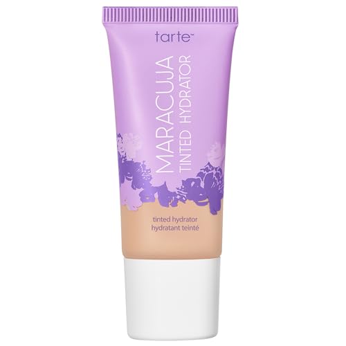 tarte maracuja tinted moisturizer – Lightweight Sheer Foundation with Buildable Longwear Coverage, Hyaluronic Acid for Hydrated Skin, Vegan & Cruelty-Free, full size, 10N fair neutral