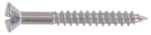 Hillman 1405 4 X 3/4 in. Chrome Plated Steel Oval Head Slotted Wood Screw 60-Pack