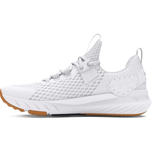 Under Armour Men's Project Rock Blood Sweat Respect 4, (100) White/Distant Gray/Black, 8, US