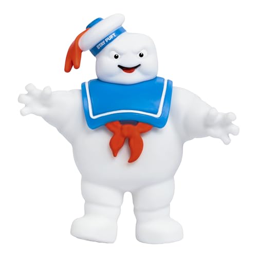 Heroes of Goo Jit Zu Ghostbusters Squishy Stay Puft Figure |Unique Goo Filling | Stretches Up to 3X Its Size | Stretch, Twist and Watch It Return to Its Original Size and Shape