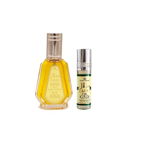 Al Rehab Dalal 2-Piece Set for Women, (1.7 Oz Eau De Parfum Spray + 0.20 Oz Concentrated Perfume Rollerball)