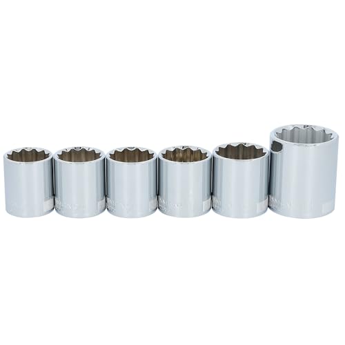 CRAFTSMAN 6 Piece Socket Set 1/2 Inch Drive Metric (CMMT34575)