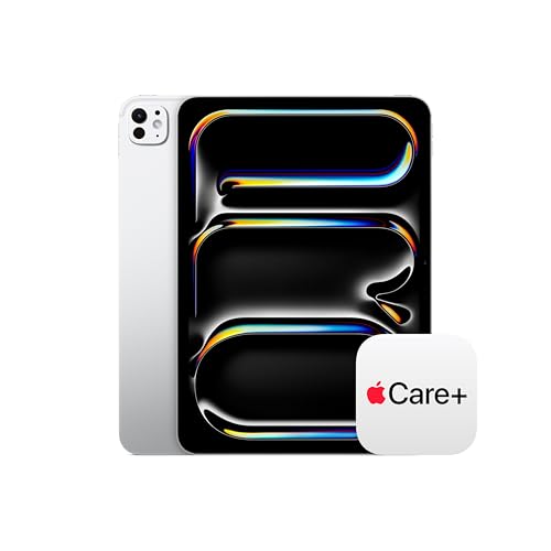 Apple iPad Pro 11-inch (M5): Ultra Retina XDR display, 256GB, Landscape 12MP Front Camera/12MP Back Camera, Wi-Fi 7 with Apple N1, Face ID, All-Day Battery Life — Silver with AppleCare+ (2 Years)