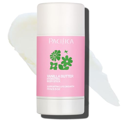 Pacifica Vanilla Butter Moisturizing Balm Stick – Solid Body Lotion for Instant Dry Skin Relief Moisture Balm, Shea Butter & Vanilla Formula Vegan & Cruelty-Free Clean Skincare 2.5 oz