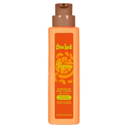 Tree Hut Hydraglow Body Lotion Tangerine, Bright Citrus Scent, Hydrating & Moisturizing Daily Lotion for Silky Soft, Glowing Skin, Lightweight Formula, 18 fl oz