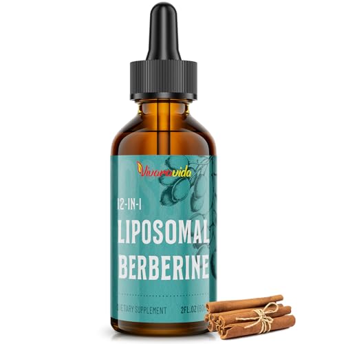 Berberine HCl Drops Supplement - Liposomal Berberine HCl Liquid- 2 fl oz