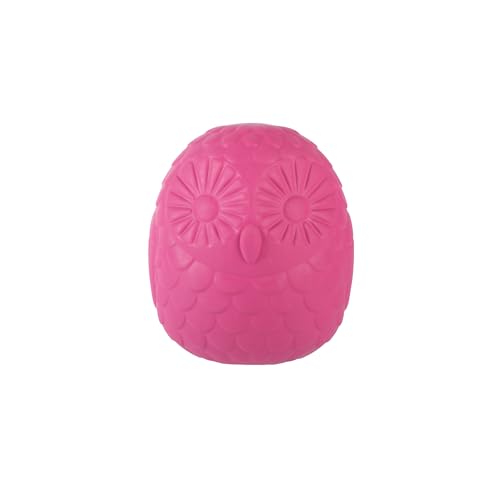 Fringe Studio You're A Hoot HOT Pink Rubber Dog Toy, Pet Shop Collection (518045)
