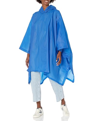 Totes Kids Lightweight Hooded Packable Pancho with Side Snaps