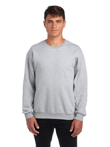 Jerzees -Men's NuBlend Fleece -Sweatshirts & Hoodies, Sweatshirt-Heather Grey, Small