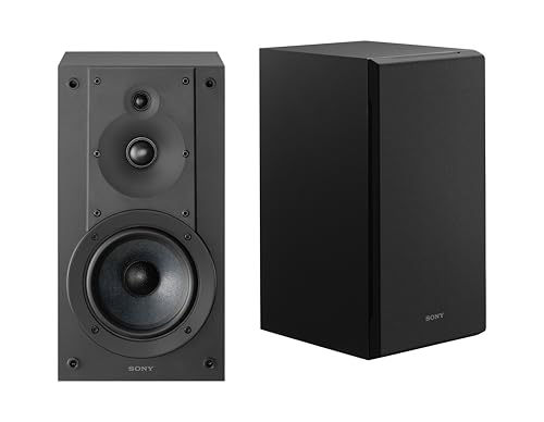 Sony CS Speakers, SS-CS5M2 3-Way 3-Driver Hi-res Bookshelf Speakers (Pair), Black