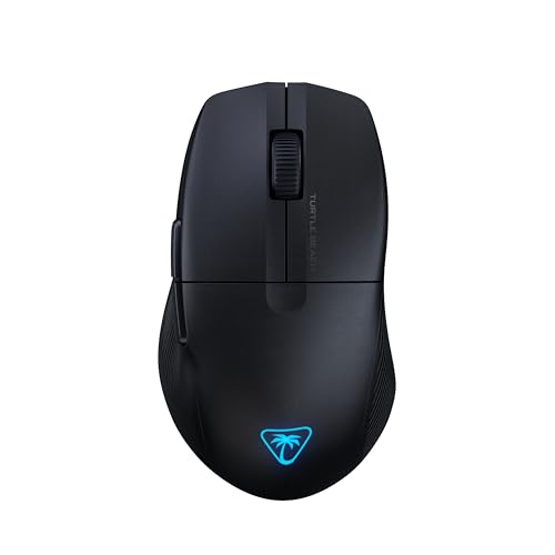 Turtle Beach Pure Air Wireless RGB Gaming Mouse, Ultra-Light 54g Ergonomic Design, 26000 DPI Optical Sensor, 125-Hour Rechargeable Battery, Dual Wireless + Bluetooth, Titan Optical Switches – Black