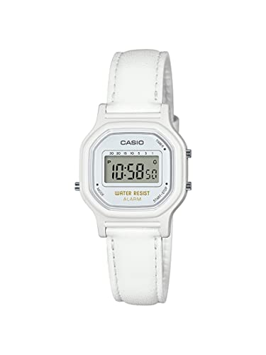 Casio Women's 'Vintage' Quartz Resin Casual Watch, Color:White (Model: LA-11WL-7ACF)