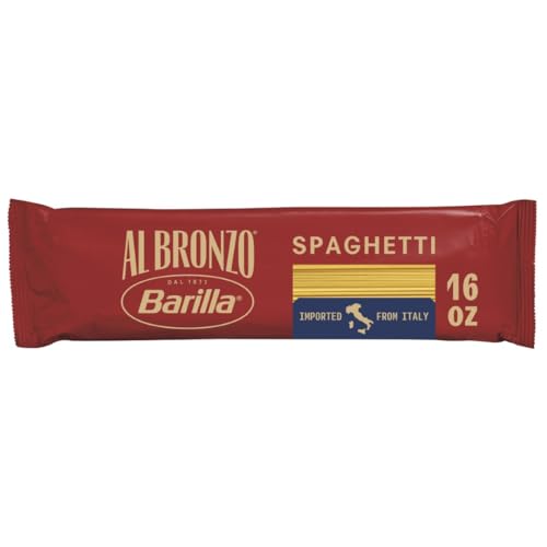 Barilla Al Bronzo Pasta, Spaghetti, 16 oz (Pack of 6)