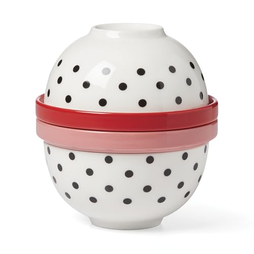 kate spade new york On The Spot Mini Nesting Set, 8-Piece, White/Multi
