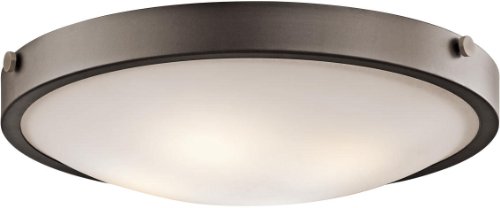 Kichler 42276OZ Lytham Flush Mount 4-Light, Olde Bronze