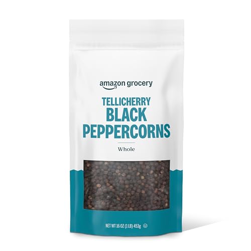 Amazon Grocery, Tellicherry Whole Black Peppercorn, 16 Oz