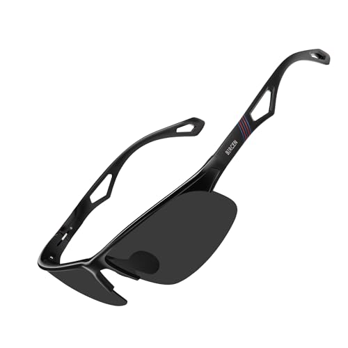 BIRCEN Mens Polarized Sunglasses for Driving: Rimless UV Protection Sun Glasses with Al-Mg Frame for Fishing Traveling Golf