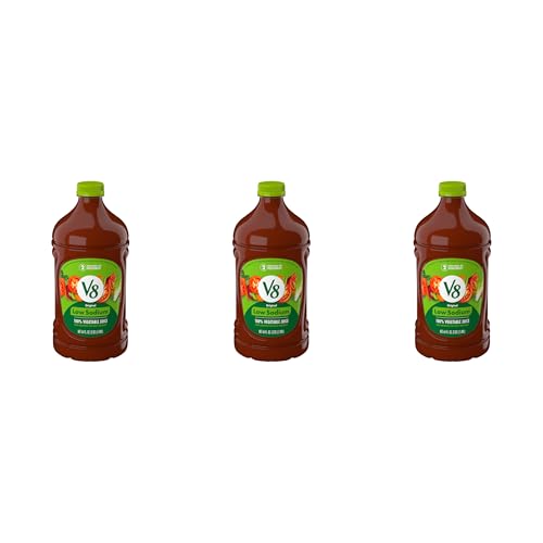 V8 Low Sodium Original 100% Vegetable Juice, 64 fl oz Bottle (Pack of 3)
