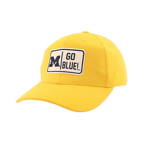 Michigan Wolverines NCAA Officially Licensed Fitted Hat ZH Patch Defer Secondary Color, Medium