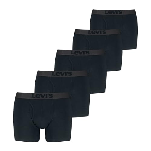 Levi's Men's 5-Pack Melange Waistband Boxer Brief, Black Combo, X-Large