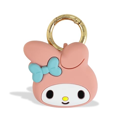Sonix x Sanrio Silicone Protective Cover Compatible with Apple AirTag - with Attachment Loop and Carabiner Keyring | My Melody