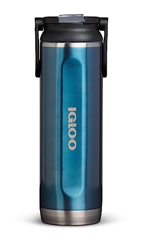 Igloo, 20 OZ Stainless Steel, Sport Sipper Bottle Modern Blue