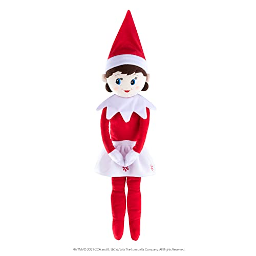 The Elf on the Shelf Plushee Pals Huggable, Red, 27 inches, Scout Elf Plush Toys - Huggable and Lovable Stuffed Blue Eyed Girl Elf Plush