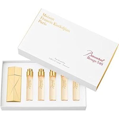 Maison Francis Kurkdjian Baccarat Rouge 540 Travel Set Eau de Parfum Plus Gold Globe Trotter Case, 6 Count