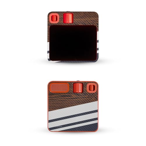 Carbon Fiber Skin Compatible with Rabbit r1 - Wood Formal - Premium 3M Vinyl Protective Wrap Decal Cover - Easy to Apply | Crafted in The USA by MightySkins